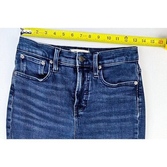 Madewell Size 26X25 Women's Petite The Perfect Vintage Jean Blue Denim Logo Tag - Picture 2 of 12